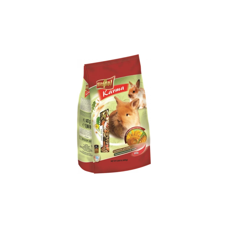 Vitapol STANDARD complete food for rabbit 400g - pilnvertīga barība trusiem