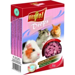 Vitapol COMPLEMENTARY DROPS дополнительный корм-лакомство с лесными ягодами для грызунов 75 г