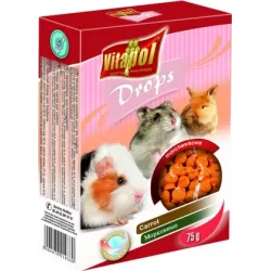 Vitapol COMPLEMENTARY DROPS papildbarība ar burkāniem grauzējiem 75 g