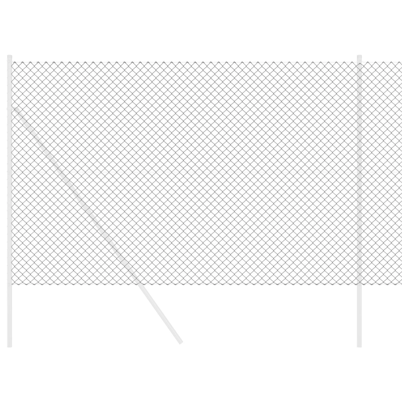 vidaXL Saitņu žogs Pelēka 10 x 1,6 m Tērauds