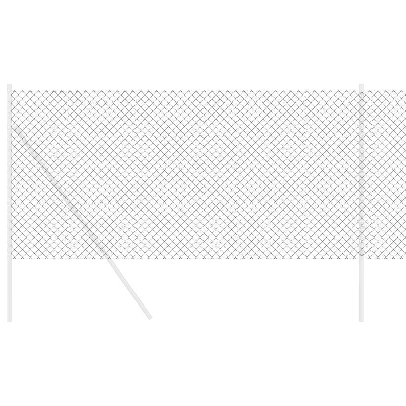 vidaXL Saitņu žogs Pelēka 10 x 1,2 m Tērauds