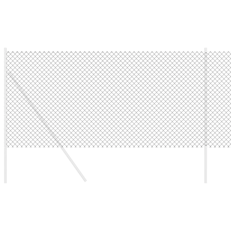 vidaXL Saitņu žogs Pelēka 25 x 1,2 m Tērauds