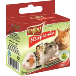 MINERAL BLOCK apple for rodents and rabbit 1pc 40g - Vitapol minerālu akmens ar āboliem