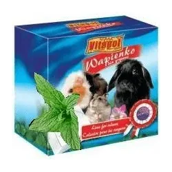MINERAL BLOCK with peppermint for rodents and rabbit 1pc 40g - Vitapol minerālu akmens ar piparmētru