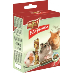 MINERAL BLOCK XL vegetable for rodents and rabbit 1pc 190g - Vitapol minerālu akmens ar dārzeņiem