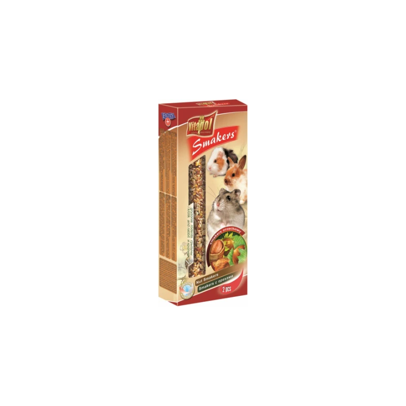 STANDARD Smakers nut for rodents and rabbit 2pcs 90g - Vitapol nūjiņas ar riekstiem grauzējiem