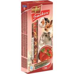 STANDARD Smakers strawberry for rodents and rabbit 2pcs 90g - Vitapol nūjiņas ar zemenēm grauzējiem