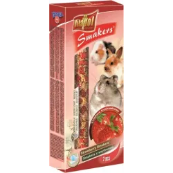 STANDARD Smakers strawberry for rodents and rabbit 2pcs 90g - Vitapol nūjiņas ar zemenēm grauzējiem