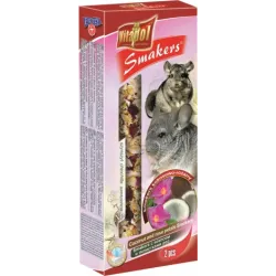 STANDARD Smakers coconut and rose petals for chinchilla 2pcs 90g - Vitapol nūjiņas ar rožu ziedlapiņam šinšillām