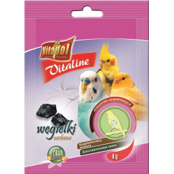 Vitapol VITALINE papildbarība ar ogli putniem 8g