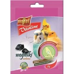 Vitapol VITALINE papildbarība ar ogli putniem 8g