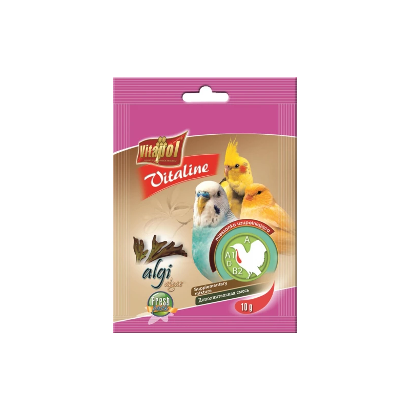 Vitapol VITALINE papildbarība ar aļģēm putniem 10g