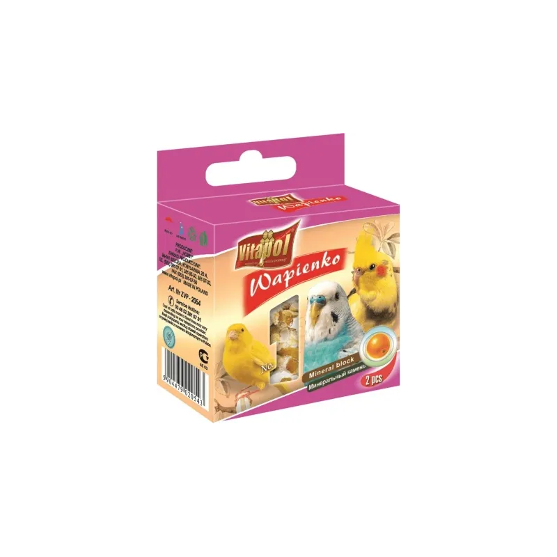 MINERAL BLOCK orange for birds 35g - Vitapol minerālakmens ar apelsīniem