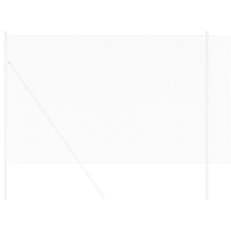 vidaXL Sešstūra žogs Sudraba 1,6 x 100 m Cinkots tērauds