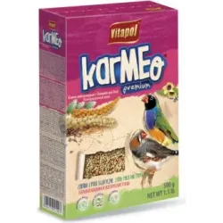 Vitapol KARMEO PREMIUM Pilnvērtīga barība zebru zuktiem un eksotiskiem putniem 500g