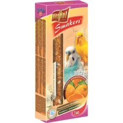 STANDARD Smakers orange for budgie 2pcs 90g - Vitapol nūjiņas ar apelsīniem viļņainajiem papagaiļiem.
