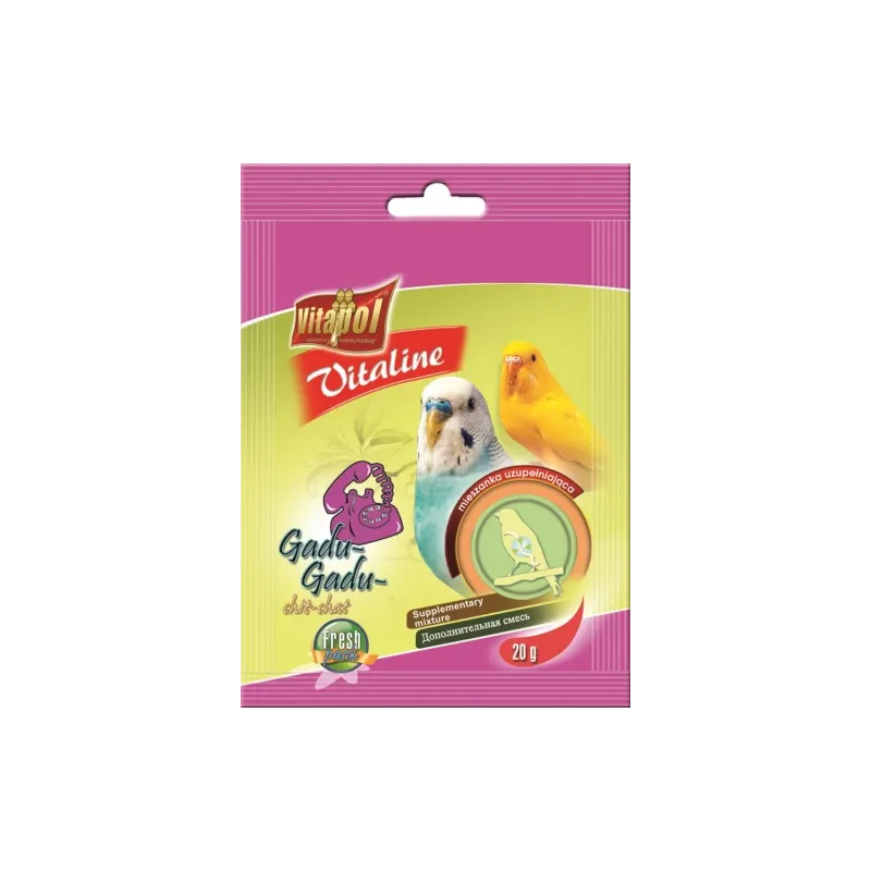 VITALINE Chit-Chat supplementary mixture for budgie 20g - Vitapol Vitaline papildbarība ar vitamīniem viļņainajiem papagaiļiem