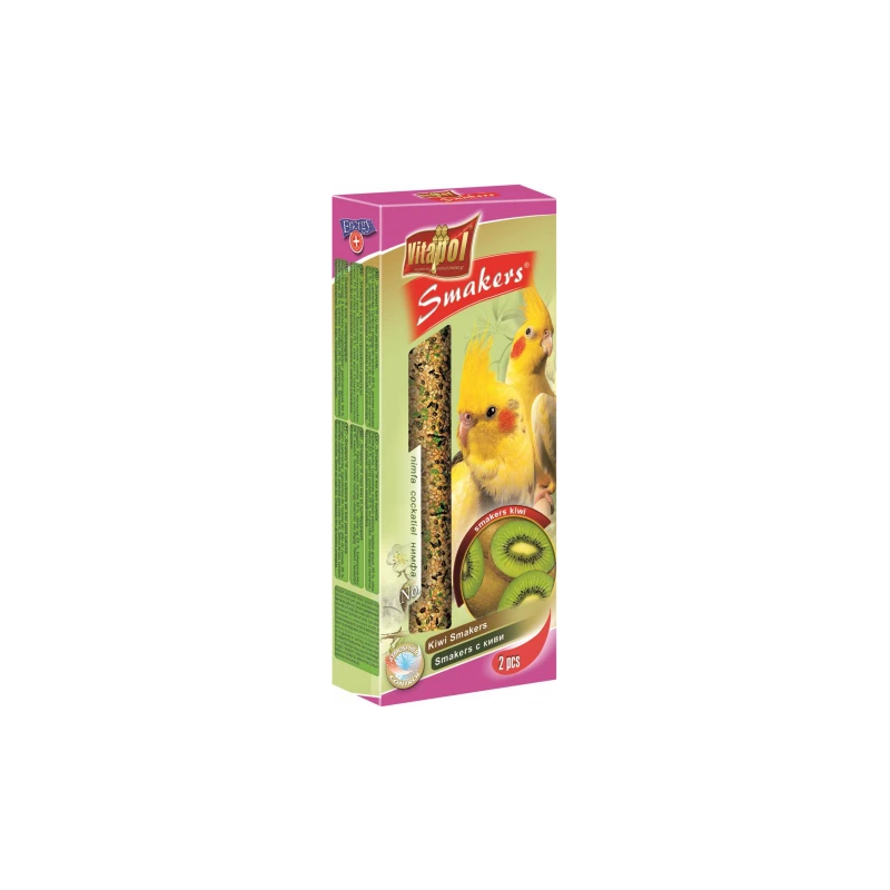 STANDARD Smakers kiwi for cockatiel 2pcs 90g - Vitapol nūjiņas ar kivi vidējiem papagaiļiem.