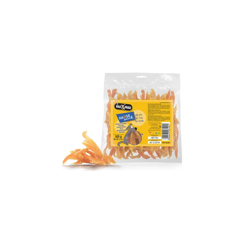 HAU&MIAU twisted chicken slices 500g - Vistas fileja