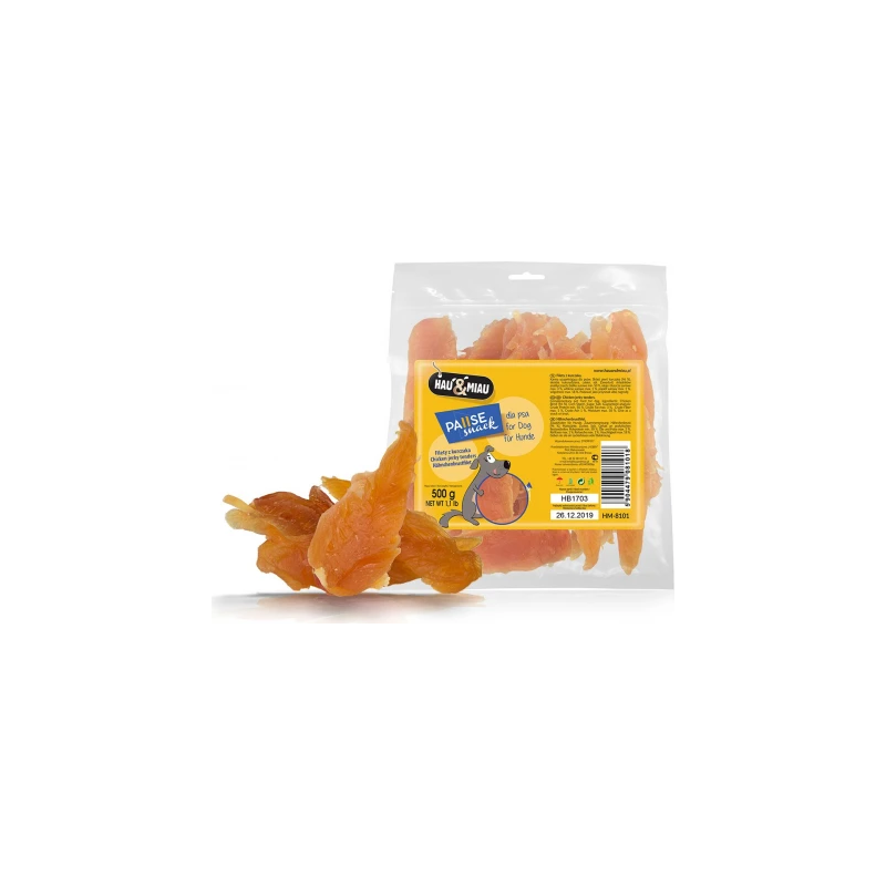 HAU&MIAU chicken jerky tenders 500g - Vistas fileja