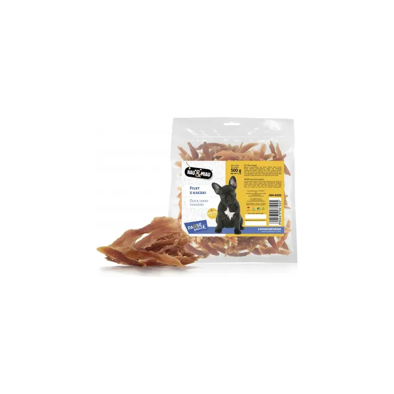 HAU&MIAU duck jerky tenders 500g - Pīles fileja