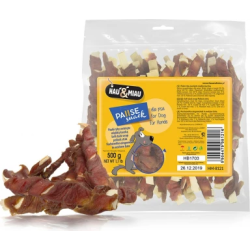 HAU&MIAU fish sticks with soft duck 500g - Zivs gaļas kociņi ar pīli, papildbarība pieaugušiem suniem