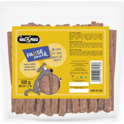 HAU&MIAU rabbit strips 500g - Truša gaļas stremelītes