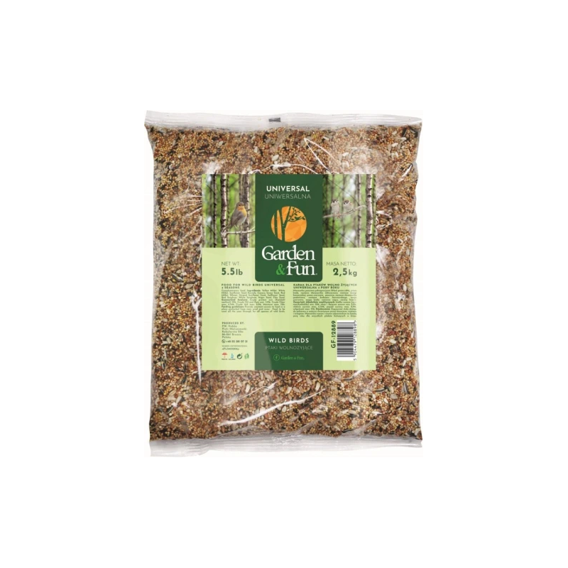 GARDEN FUN 4 seasons wild bird food 2.5 kg - univerālā barība savvaļas putniem