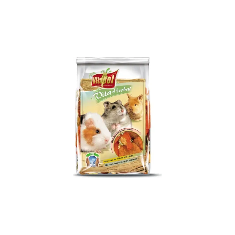 Vitapol VITA HERBAL papildbarība pārslu maisījums grauzējiem un trušiem 150g