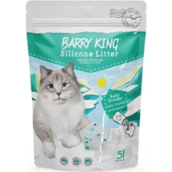 BARRY KING silikona smiltis kaķiem baby powder 5L