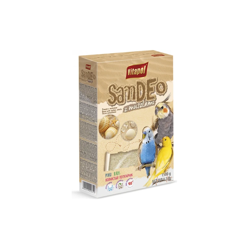 Vitapol SAND Smiltis putniem ar austeru čaumalām 1.5kg