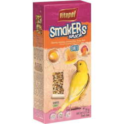 Vitapol STANDARD Nūjiņas kanārijputniem, papildbarība nūjiņas 3in1 ar medu,olu, augļiem 90g