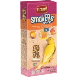 Vitapol STANDARD Nūjiņas kanārijputniem, papildbarība nūjiņas 3in1 ar medu,olu, augļiem 90g