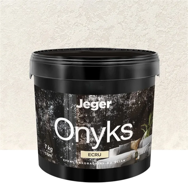 Dekoratīvais apmetums, sienas Jeger Onyks Ecru, ecru, 7 kg