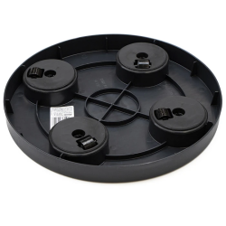 Paplāte plastm.ar riteņiem d40cm