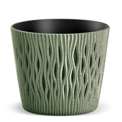 Puķupods sandy round eco wood dsr160w-22