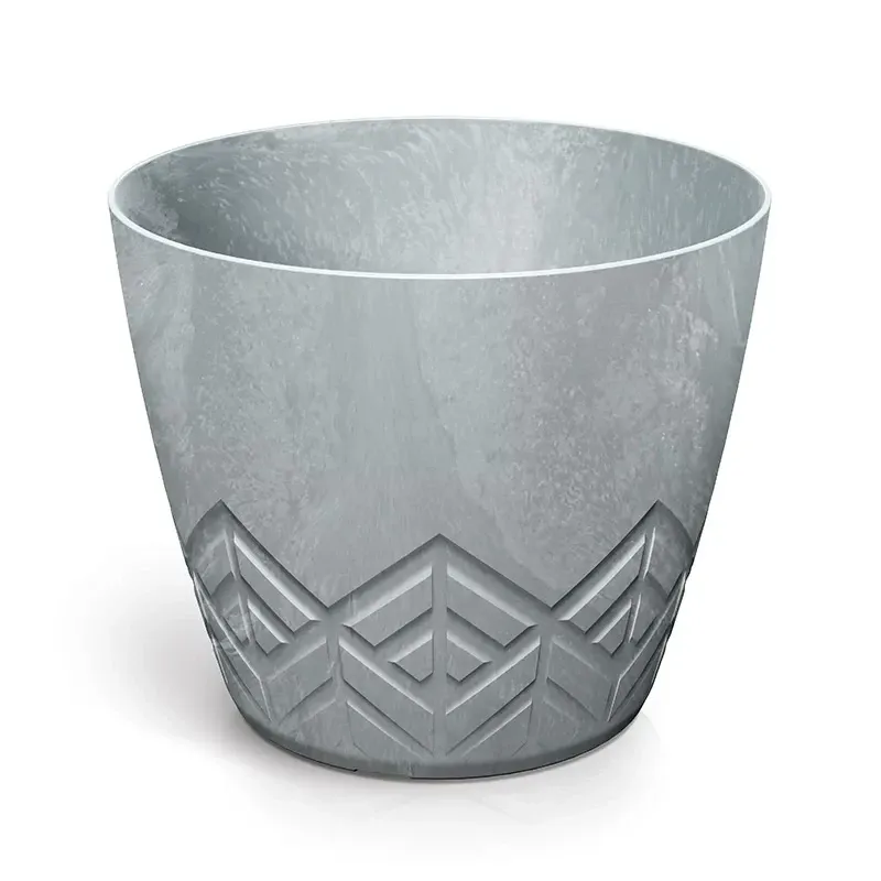 Puķu pods Prosperplast ARECO BETON DARE200E-422U, plastmasa, gaiši pelēka