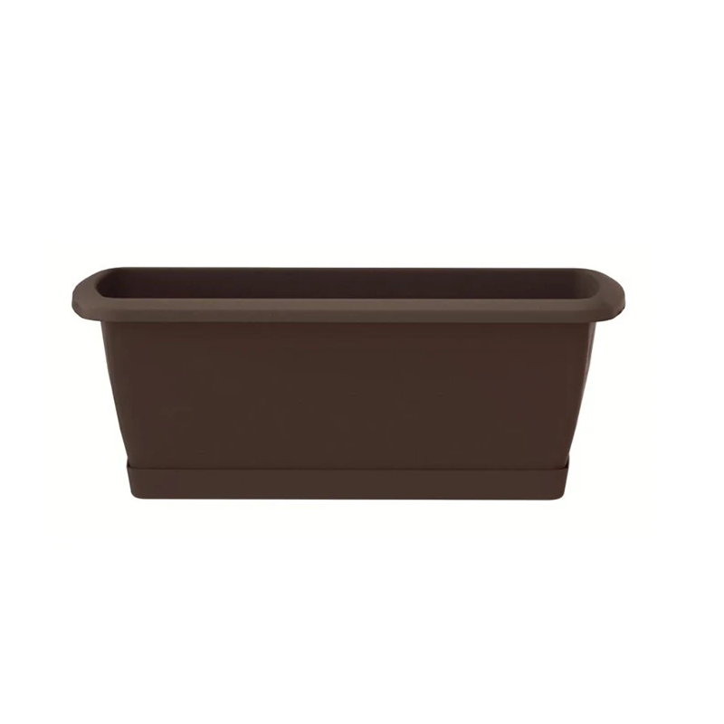 Balkona kaste 80cm ar paliktni brūna