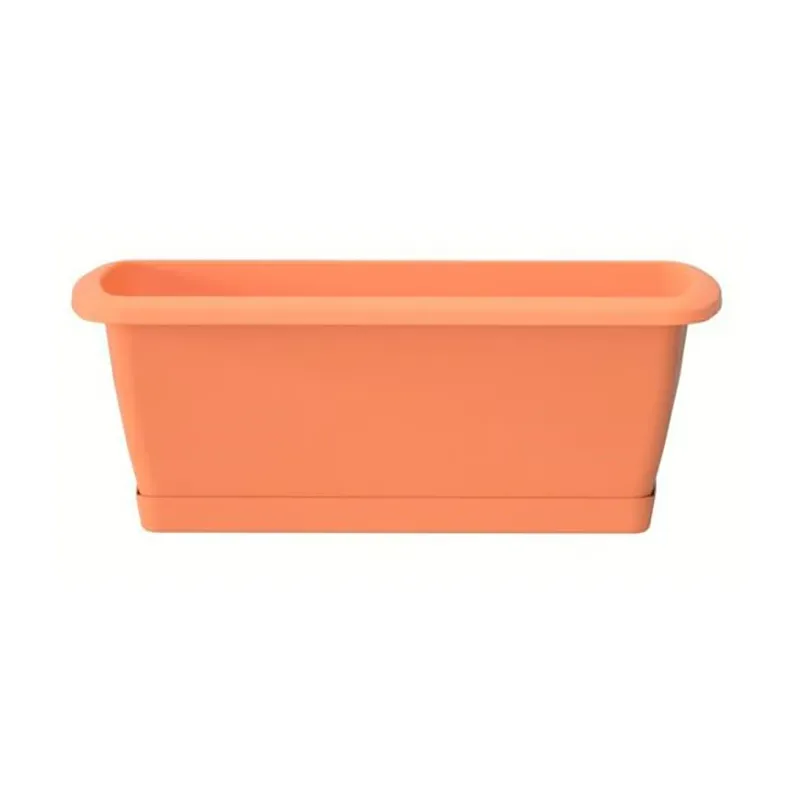 Ziedu kaste Prosperplast Respana ISE400P, plastmasa, 40 cm x 18.4 cm, brūna krās.