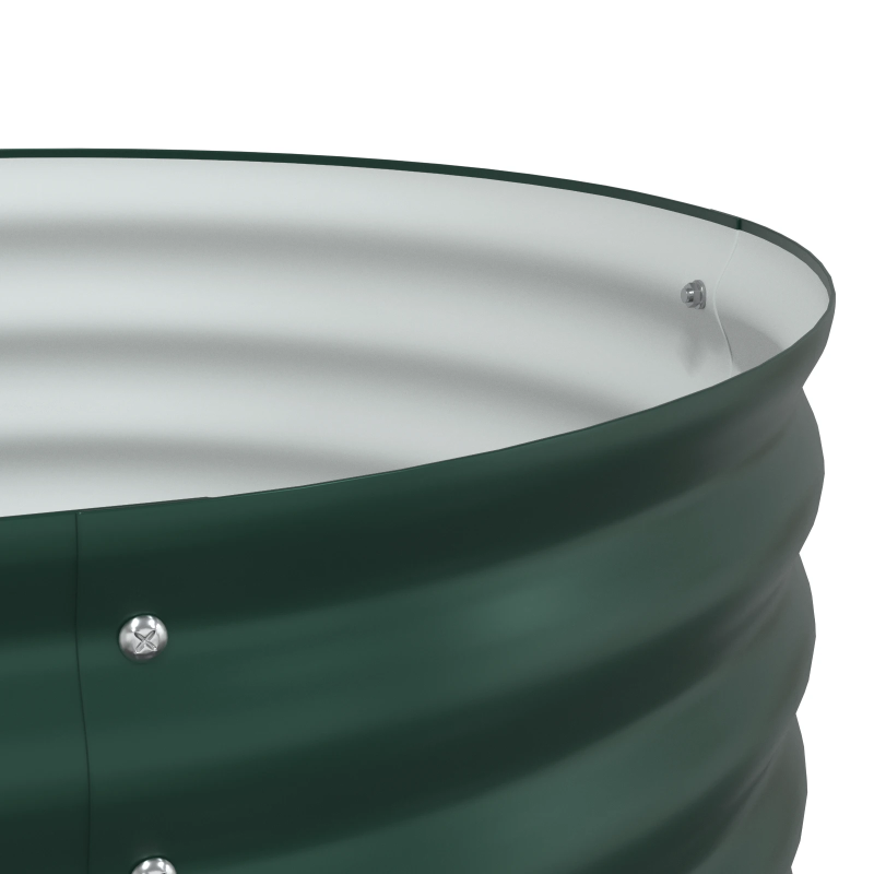 vidaXL Augstā puķu kaste Zaļa 160 x 80 x 81 cm Tērauds