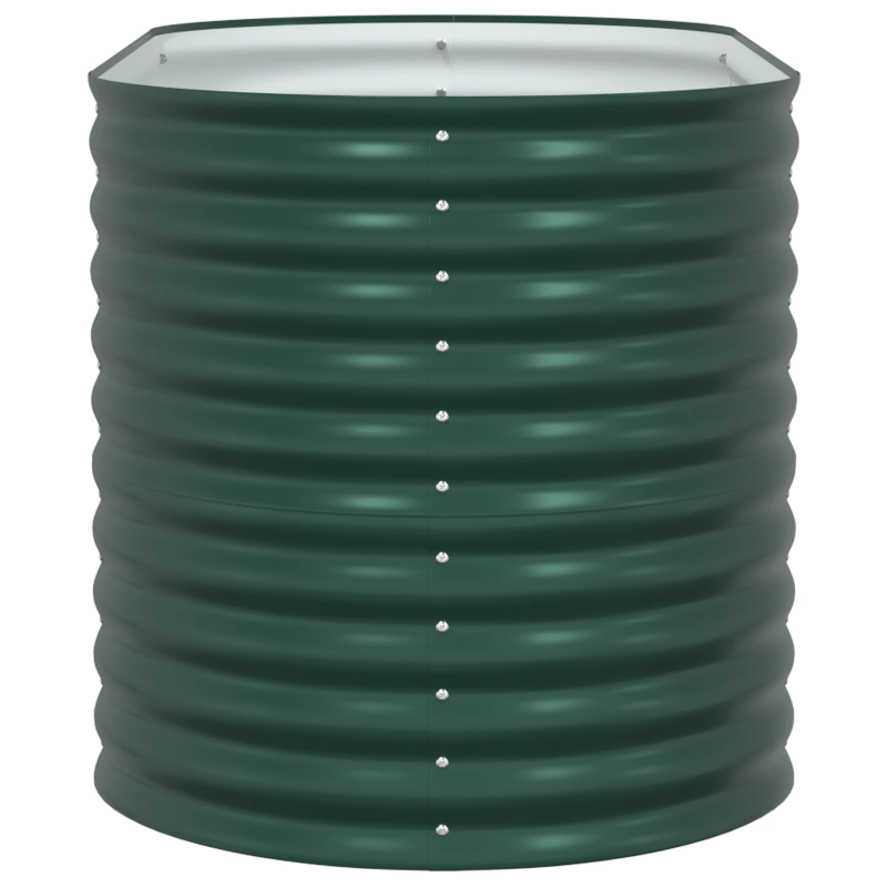 vidaXL Augstā puķu kaste Zaļa 160 x 80 x 81 cm Tērauds