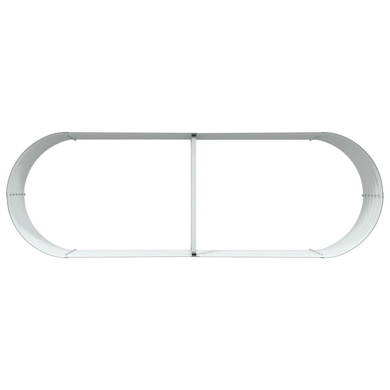 vidaXL Augstā puķu kaste Zaļa 240 x 80 x 44 cm Tērauds