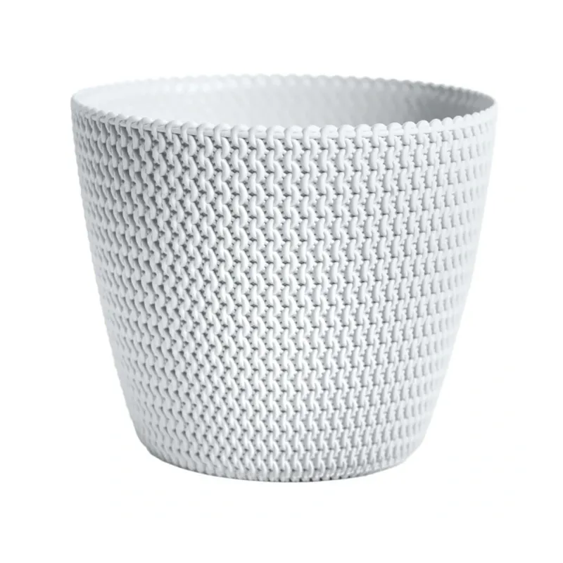 Puķu pods Prosperplast Splofy DSP190, plastmasa, balta krās.