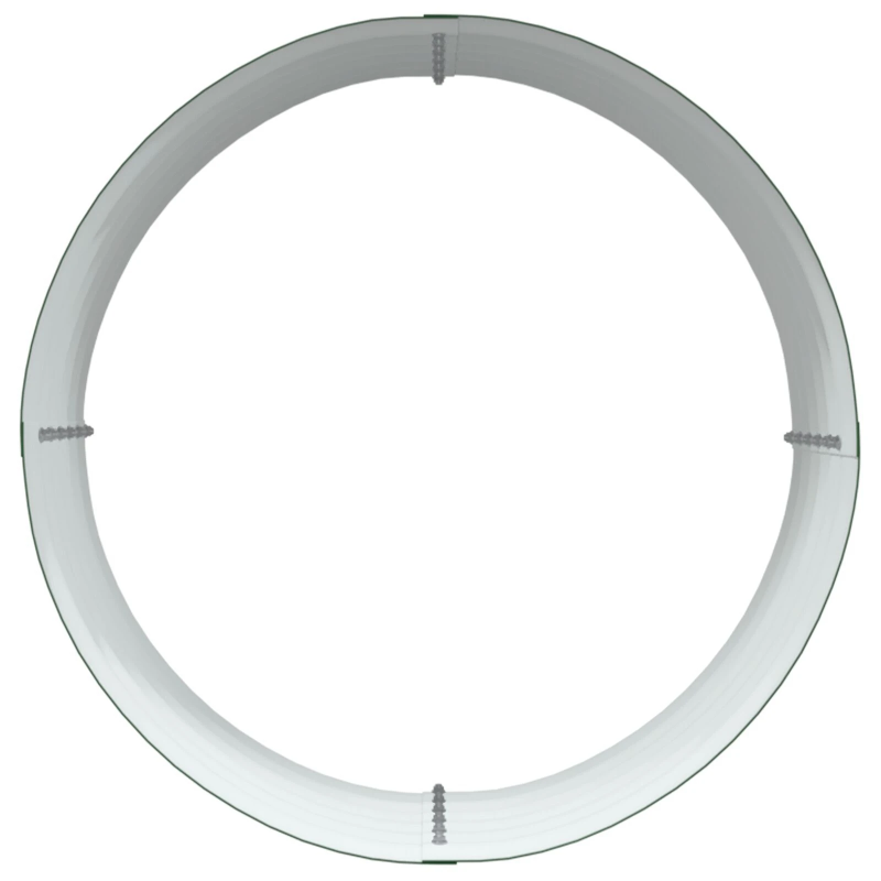 vidaXL Augstā puķu kaste Zaļa 80 x 80 x 44 cm Tērauds