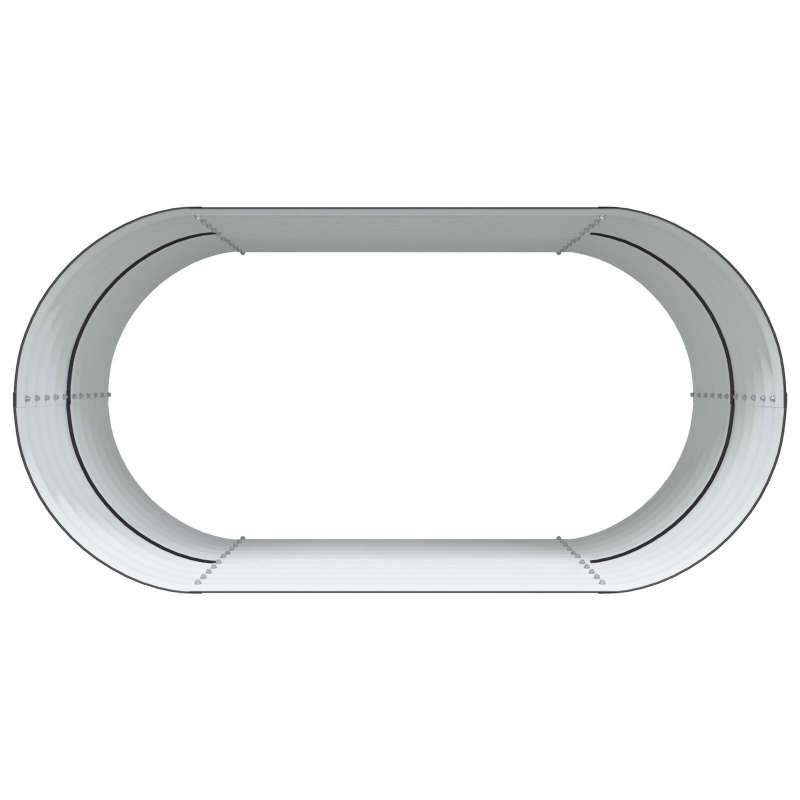 vidaXL Augstā puķu kaste Brūna 160 x 80 x 81 cm Tērauds