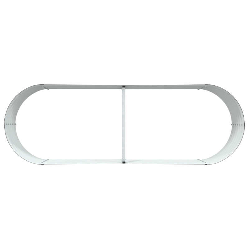 vidaXL Augstā puķu kaste Brūna 240 x 80 x 44 cm Tērauds