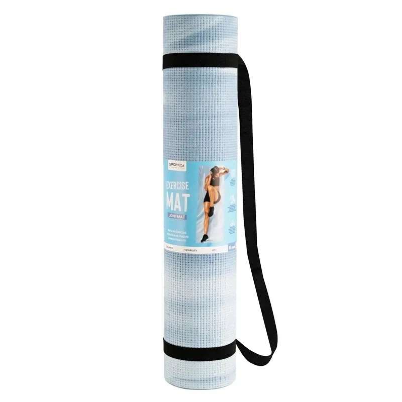Fitnesa un jogas paklājs Spokey Lightmat 941541, gaiši zila krās., 183 cm x 61 cm x 0.4 cm