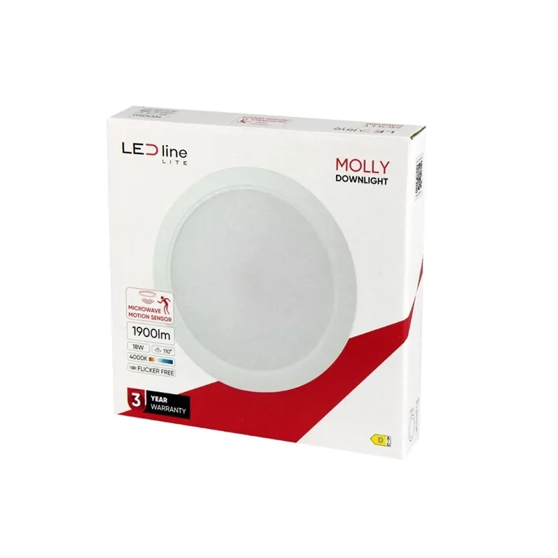 Lampa padziļinājums LED Line Molly, 4000°K, LED, balta krās.
