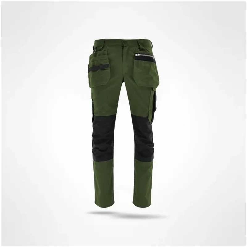 Darba bikses Sara Workwear Comfort, zaļa, M izmērs