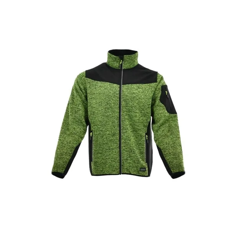 Džemperi Sara Workwear Comfort, melna-zaļa, XL izmērs